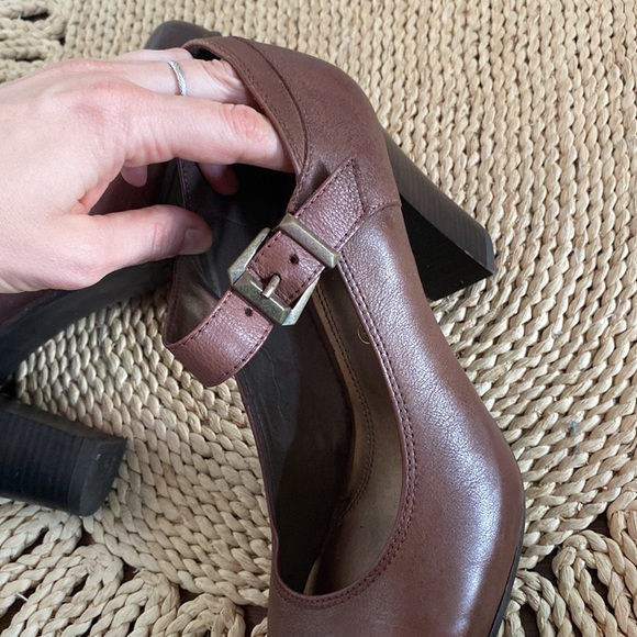 Leather platform heels - Picture 6 of 7